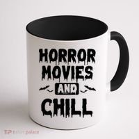 Horror Movies And Chill Coffee Mug thumb 1