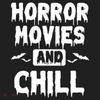 Horror Movies And Chill Golf Towel thumb 3