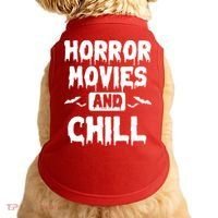 Horror Movies And Chill Doggie Tank thumb 0