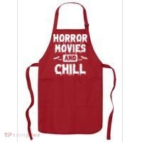 Horror Movies And Chill Apron thumb 0