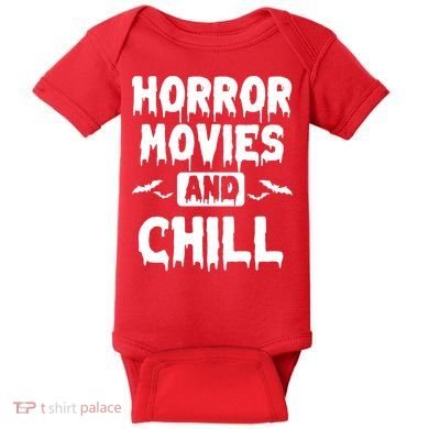 Horror Movies And Chill Baby Bodysuit
