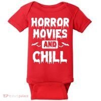 Horror Movies And Chill Baby Bodysuit thumb 0