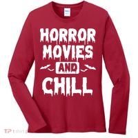 Horror Movies And Chill Women's Long Sleeve Shirt thumb 0