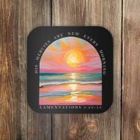 His Mercies Are New Every Morning Scripture Bible Verse  Coaster thumb 0