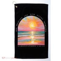 His Mercies Are New Every Morning Scripture Bible Verse  Golf Towel thumb 0