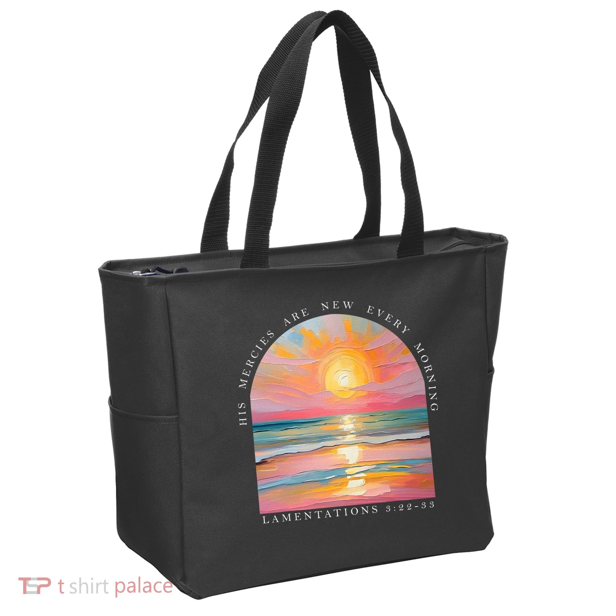 His Mercies Are New Every Morning Scripture Bible Verse  Tote Bag