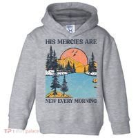 His Mercies Are New Every Morning Bible Verse Christian Toddler Hoodie thumb 0