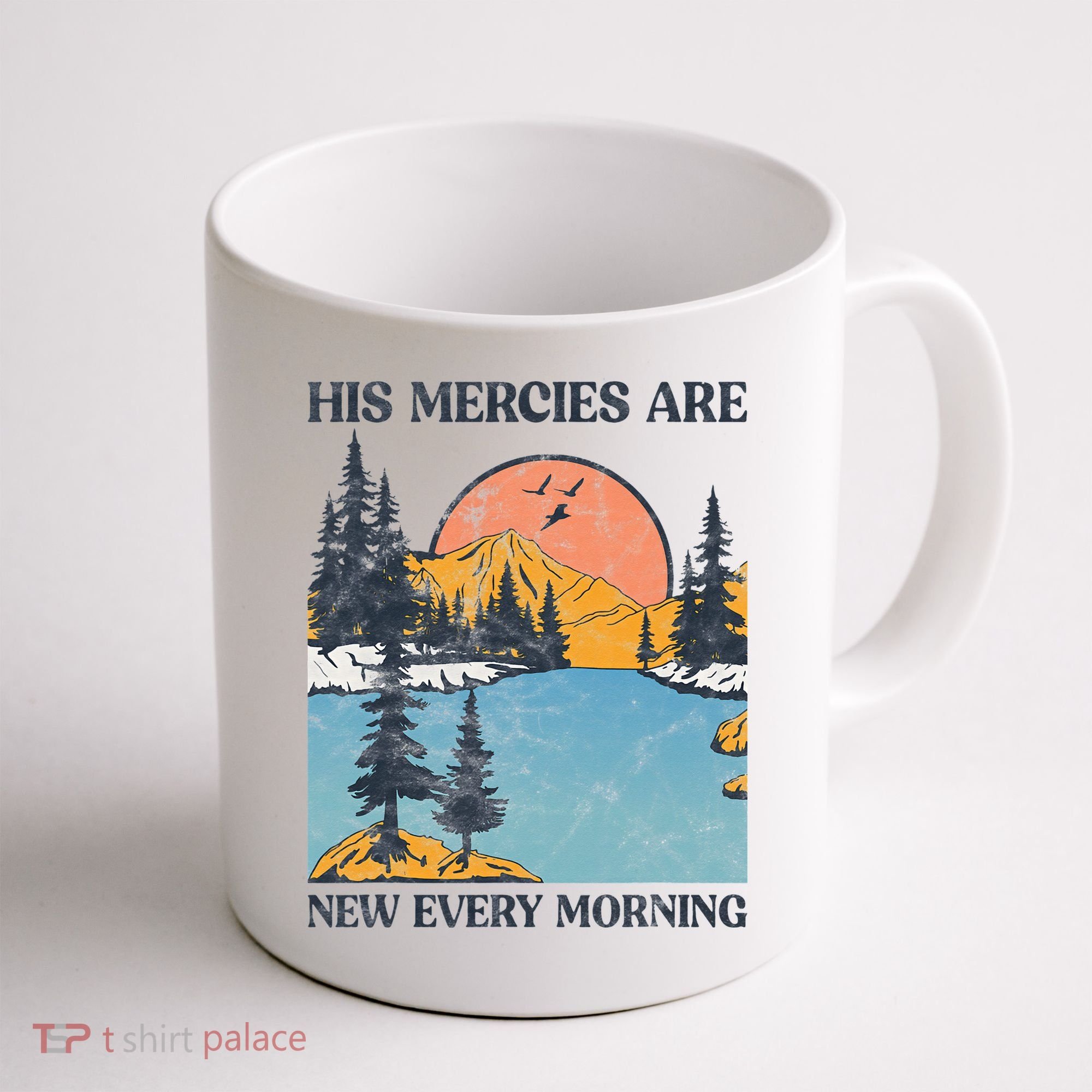 His Mercies Are New Every Morning Bible Verse Christian Coffee Mug