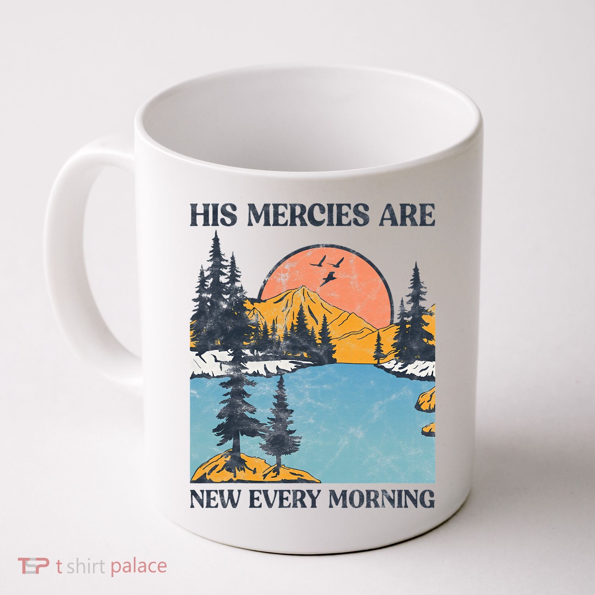 His Mercies Are New Every Morning Bible Verse Christian Coffee Mug