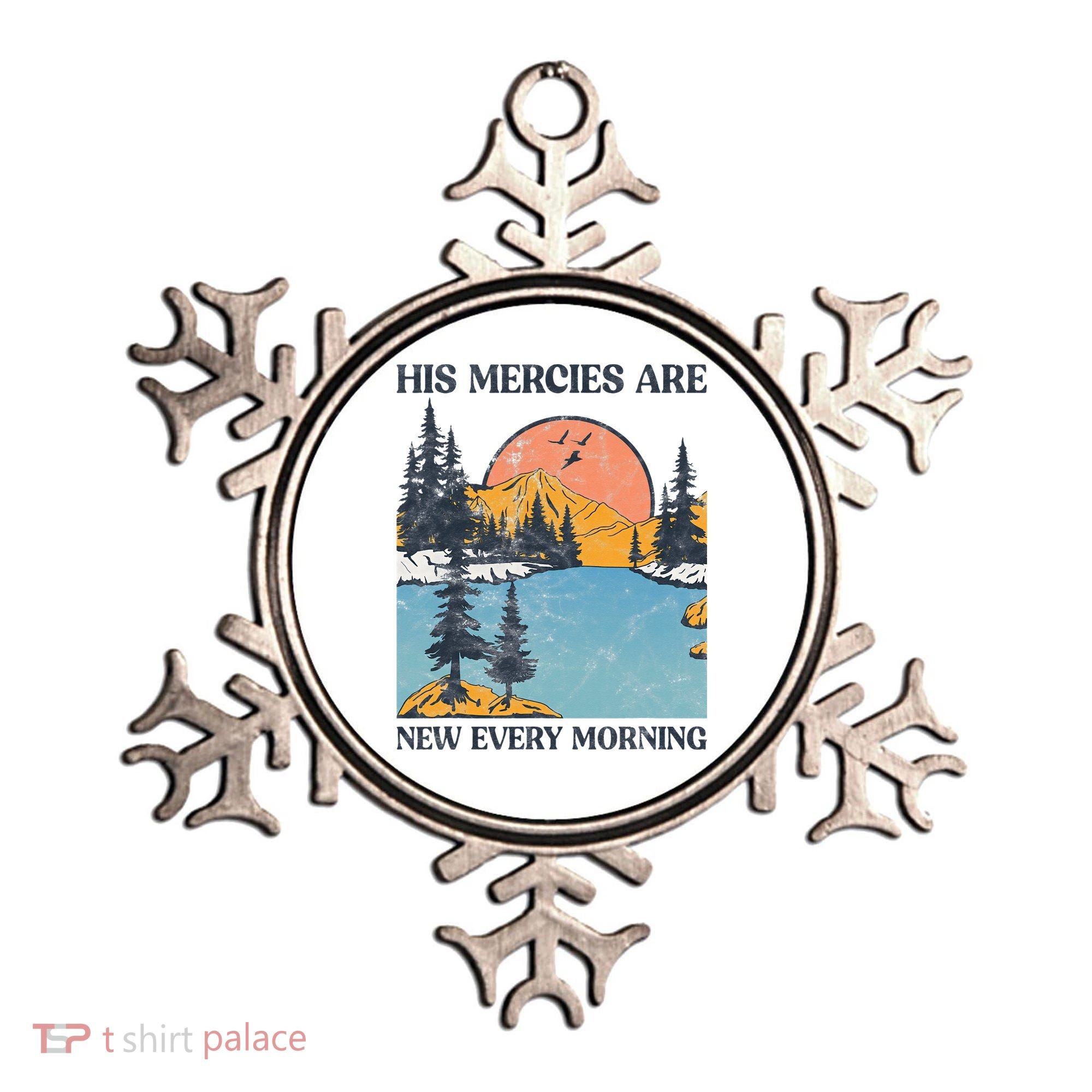 His Mercies Are New Every Morning Bible Verse Christian Ornament