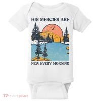His Mercies Are New Every Morning Bible Verse Christian Baby Bodysuit thumb 0