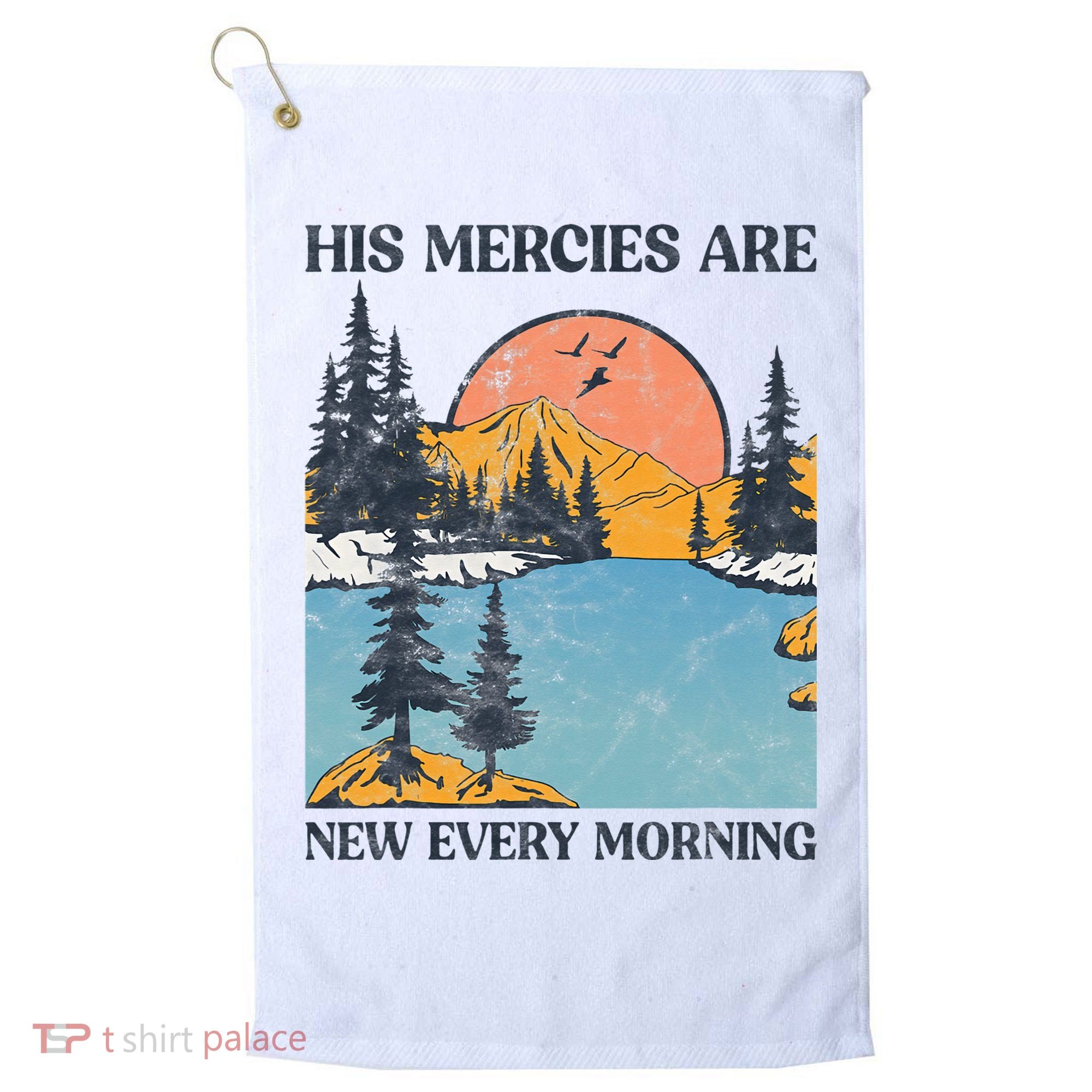 His Mercies Are New Every Morning Bible Verse Christian Golf Towel