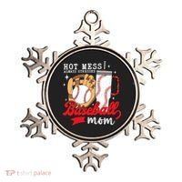 Hot Mess Always Stressed Baseball Mom Ornament thumb 0