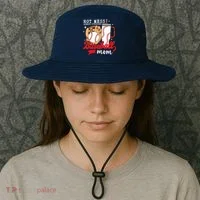 Hot Mess Always Stressed Baseball Mom Bucket Hat thumb 3