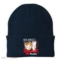 Hot Mess Always Stressed Baseball Mom Beanie thumb 0