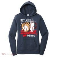 Hot Mess Always Stressed Baseball Mom Women's Hoodie thumb 0