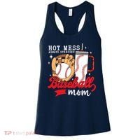 Hot Mess Always Stressed Baseball Mom Women's Tank Top thumb 0
