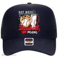 Hot Mess Always Stressed Baseball Mom Hat thumb 0