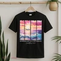 His Mercies Are New Every Morning, Watercolor Brushstrokes  T-Shirt thumb 2