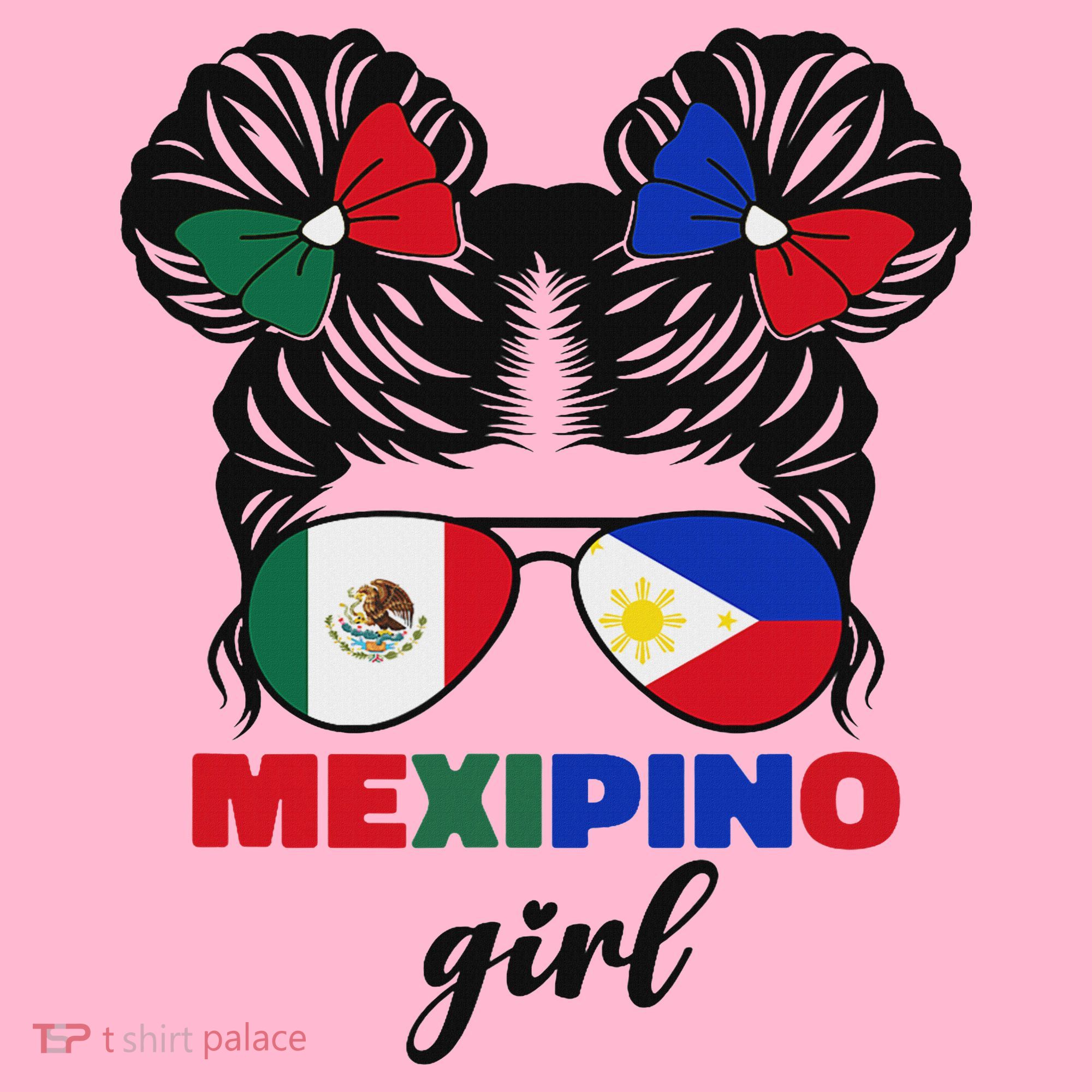Half Mexican And Filipino Mexico Flag Mexipino Girl Pun Coaster