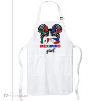 Half Mexican And Filipino Mexico Flag Mexipino Girl Pun Apron thumb 0