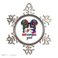 Half Mexican And Filipino Mexico Flag Mexipino Girl Pun Ornament thumb 0