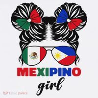 Half Mexican And Filipino Mexico Flag Mexipino Girl Pun Women's Tank Top thumb 5