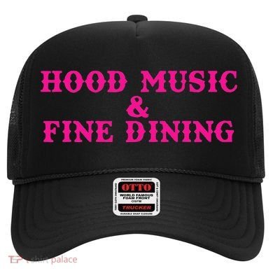 Hood Music And Fine Dining Pink Apparel Hat