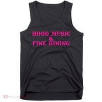 Hood Music And Fine Dining Pink Apparel Tank Top thumb 0