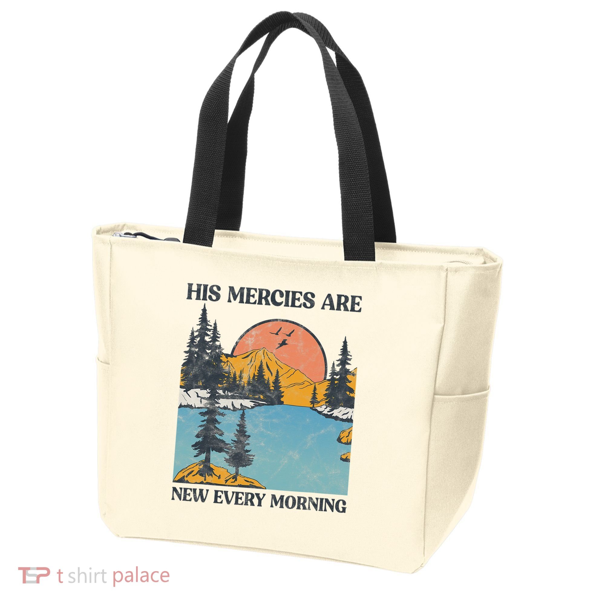 His Mercies Are New Every Morning Bible Verse Christian Tote Bag
