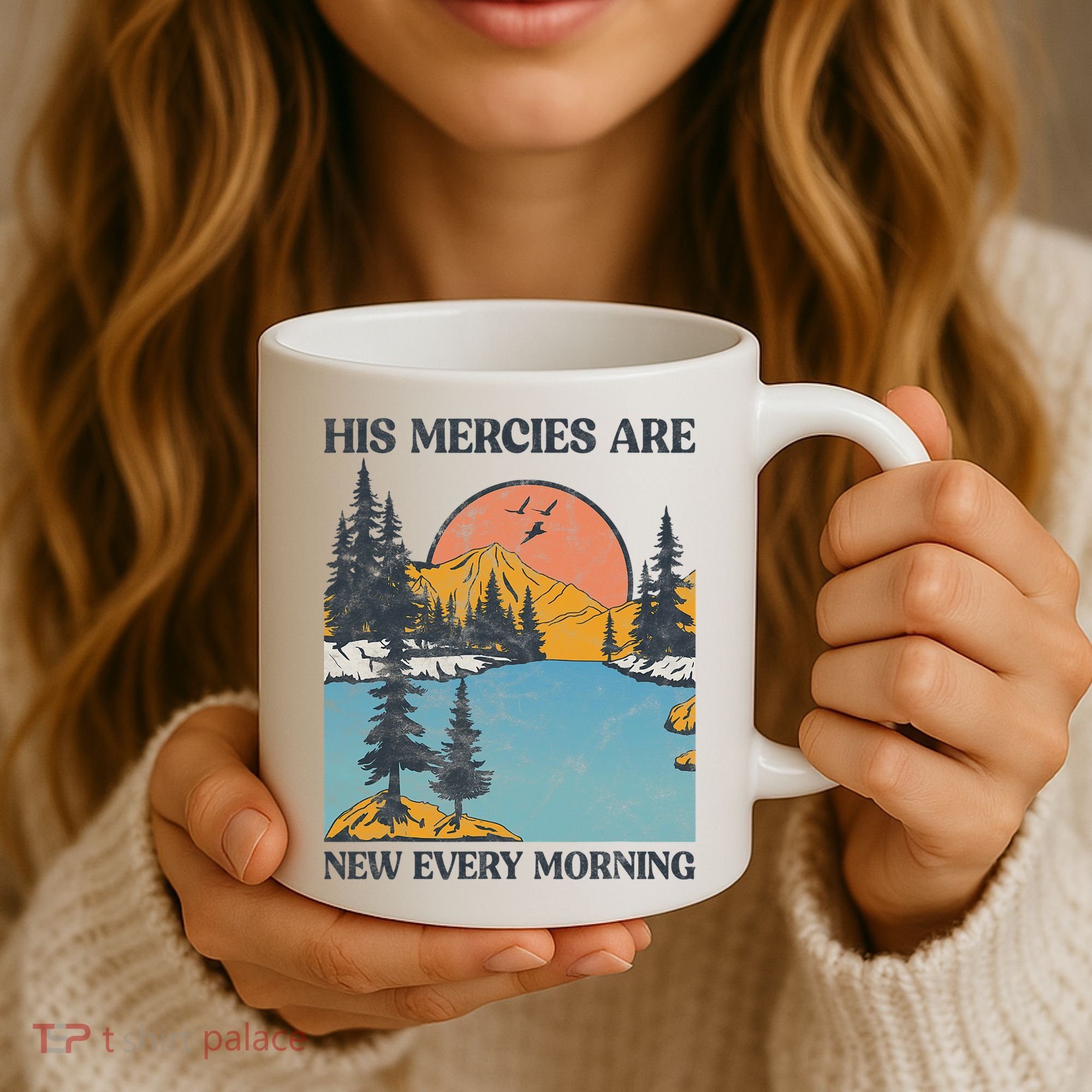 His Mercies Are New Every Morning Bible Verse Christian Coffee Mug