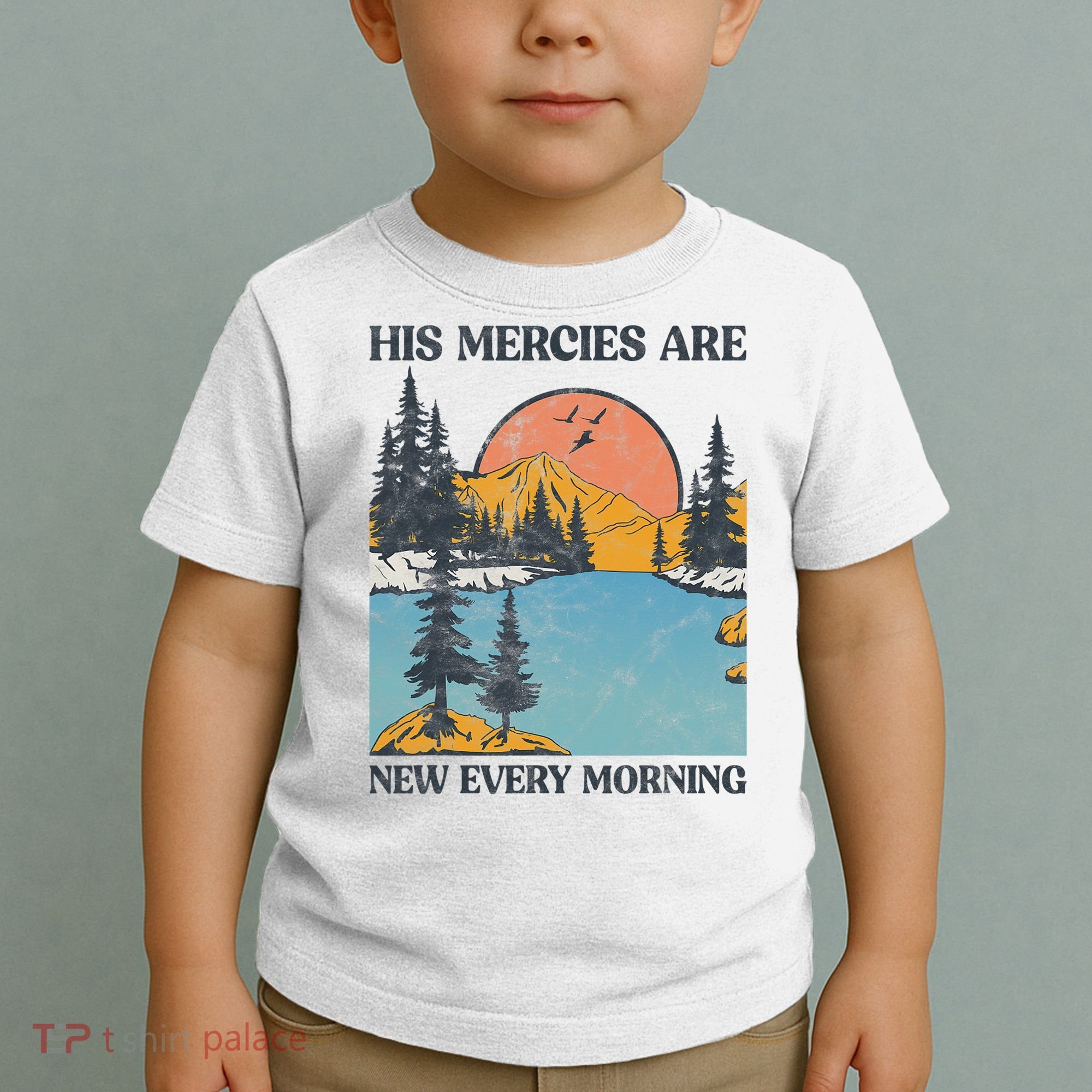 His Mercies Are New Every Morning Bible Verse Christian Toddler T-Shirt