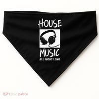 House Music All Night Long DJ USA-Made Doggie Bandana thumb 0
