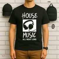 House Music All Night Long DJ T-Shirt thumb 6