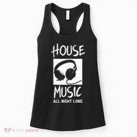House Music All Night Long DJ Women's Tank Top thumb 0