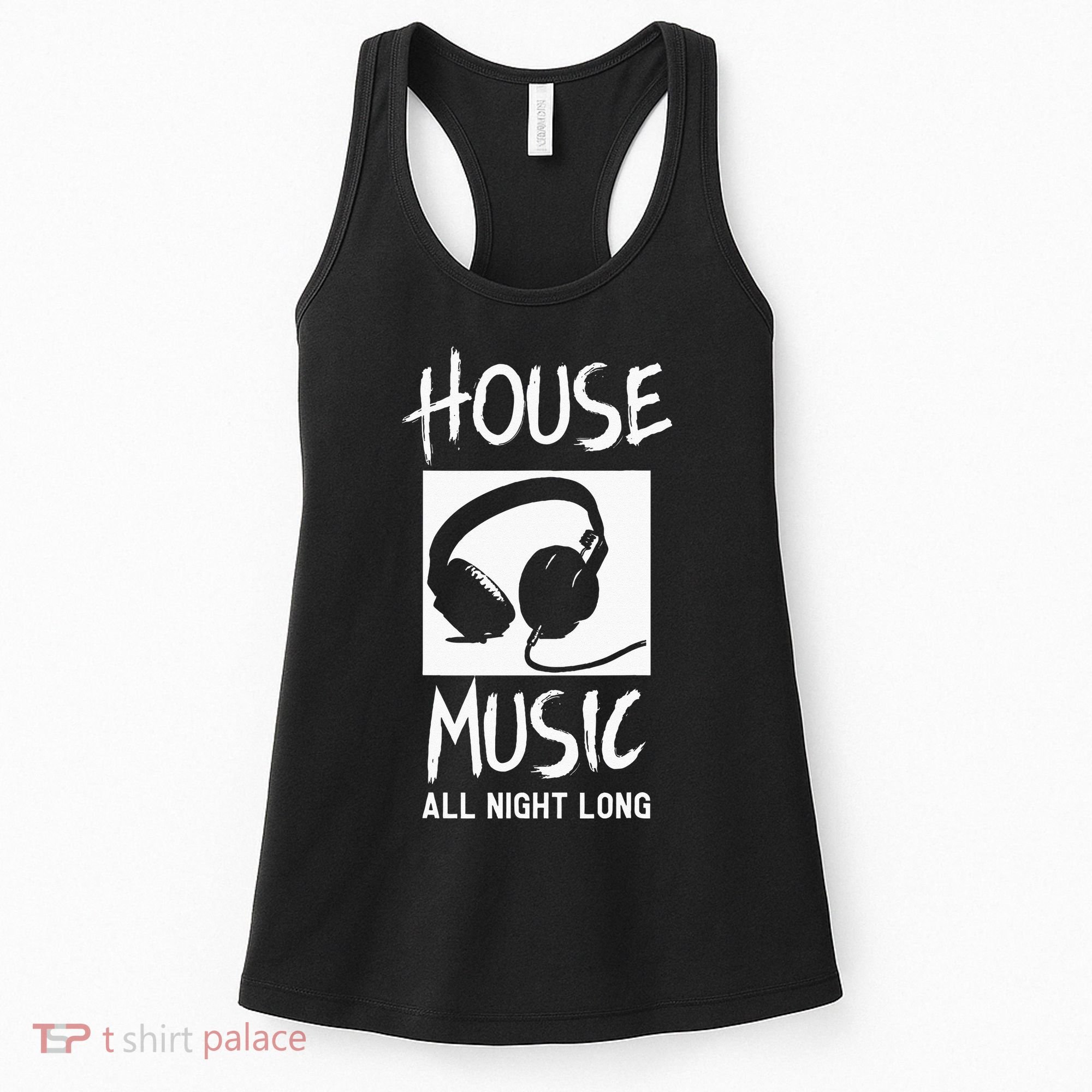 House Music All Night Long DJ Women's Tank Top