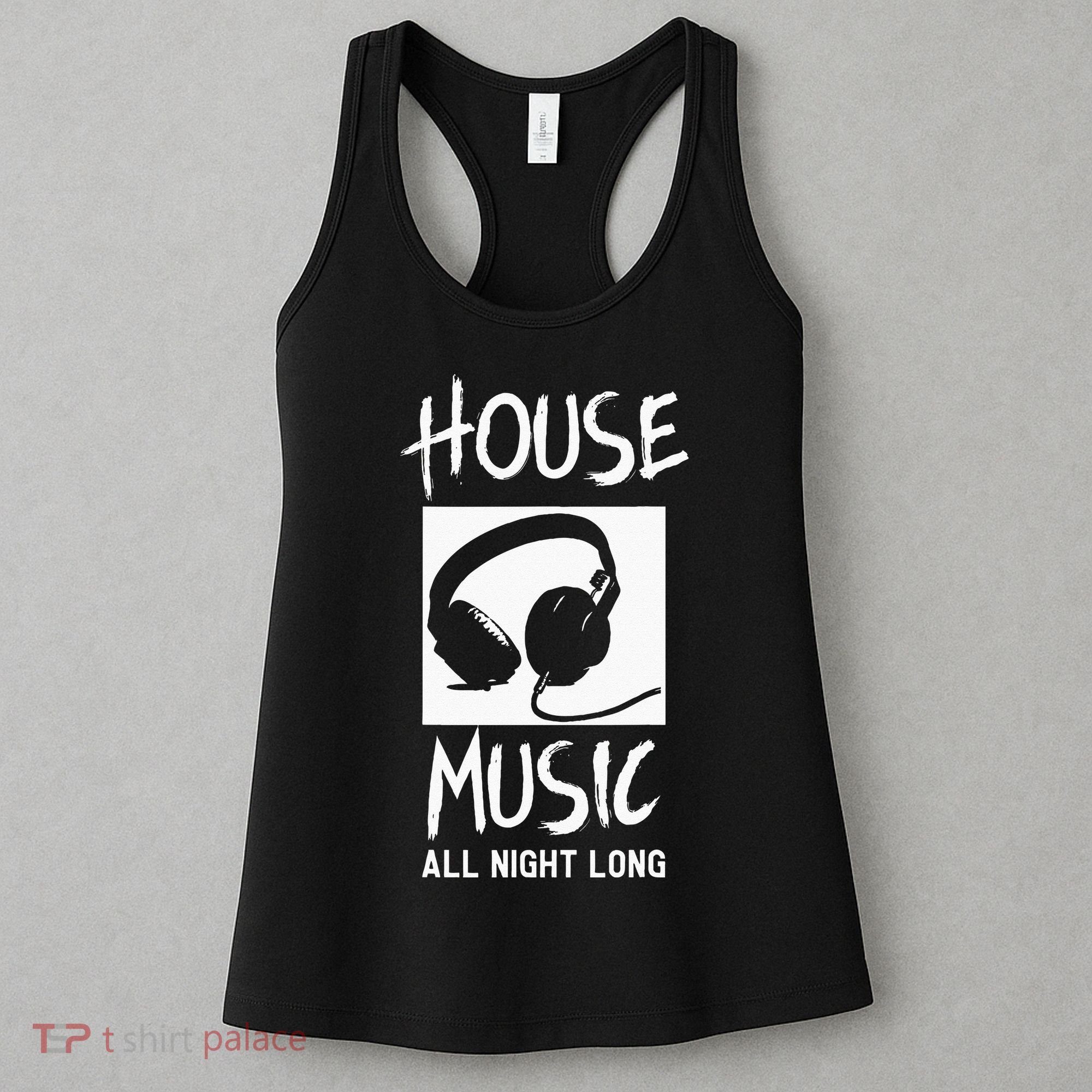 House Music All Night Long DJ Women's Tank Top