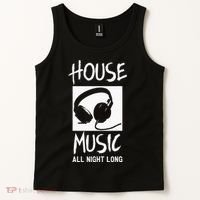 House Music All Night Long DJ Tank Top thumb 2