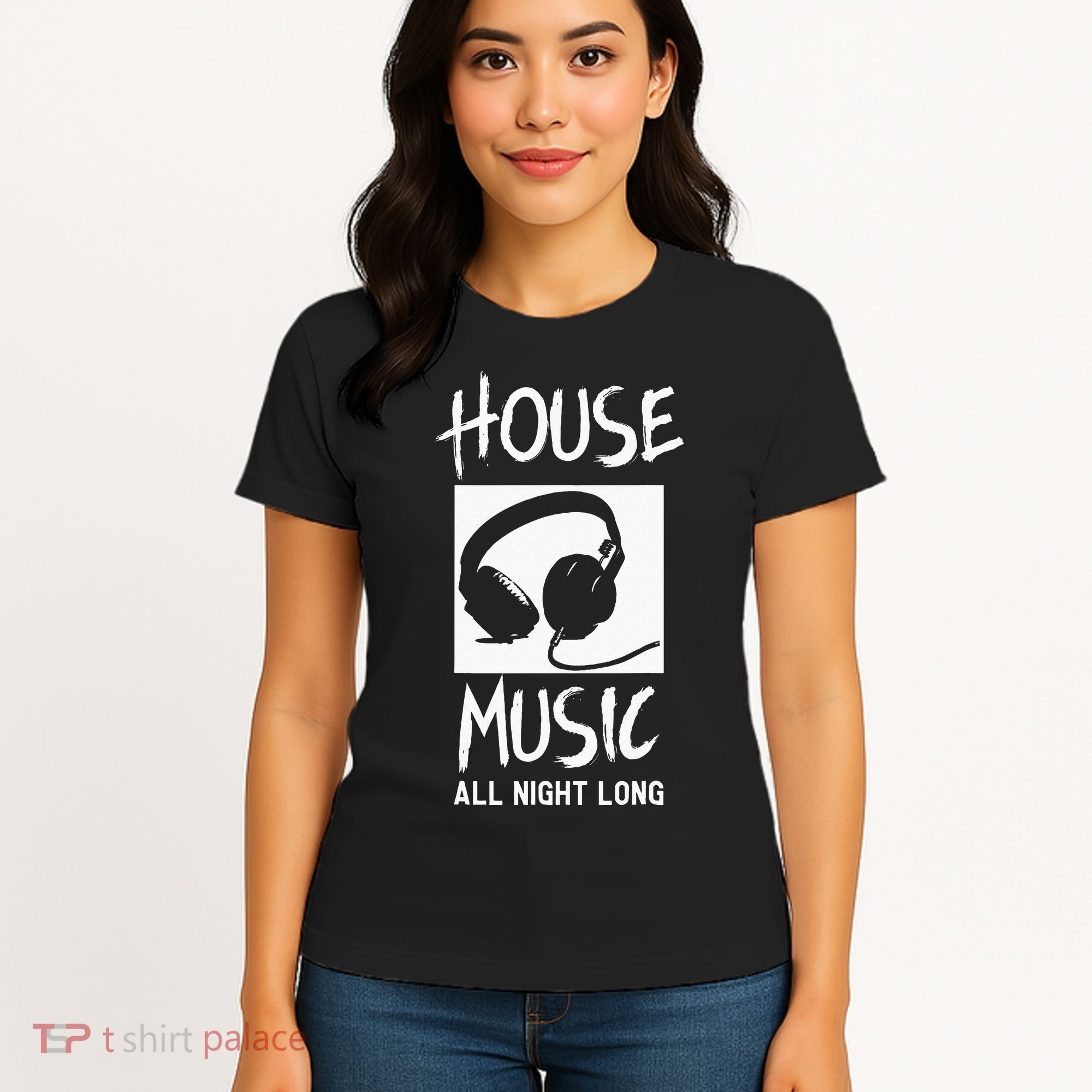 House Music All Night Long DJ Women's T-Shirt