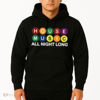 House Music All Night Long EDM DJ Hoodie thumb 2