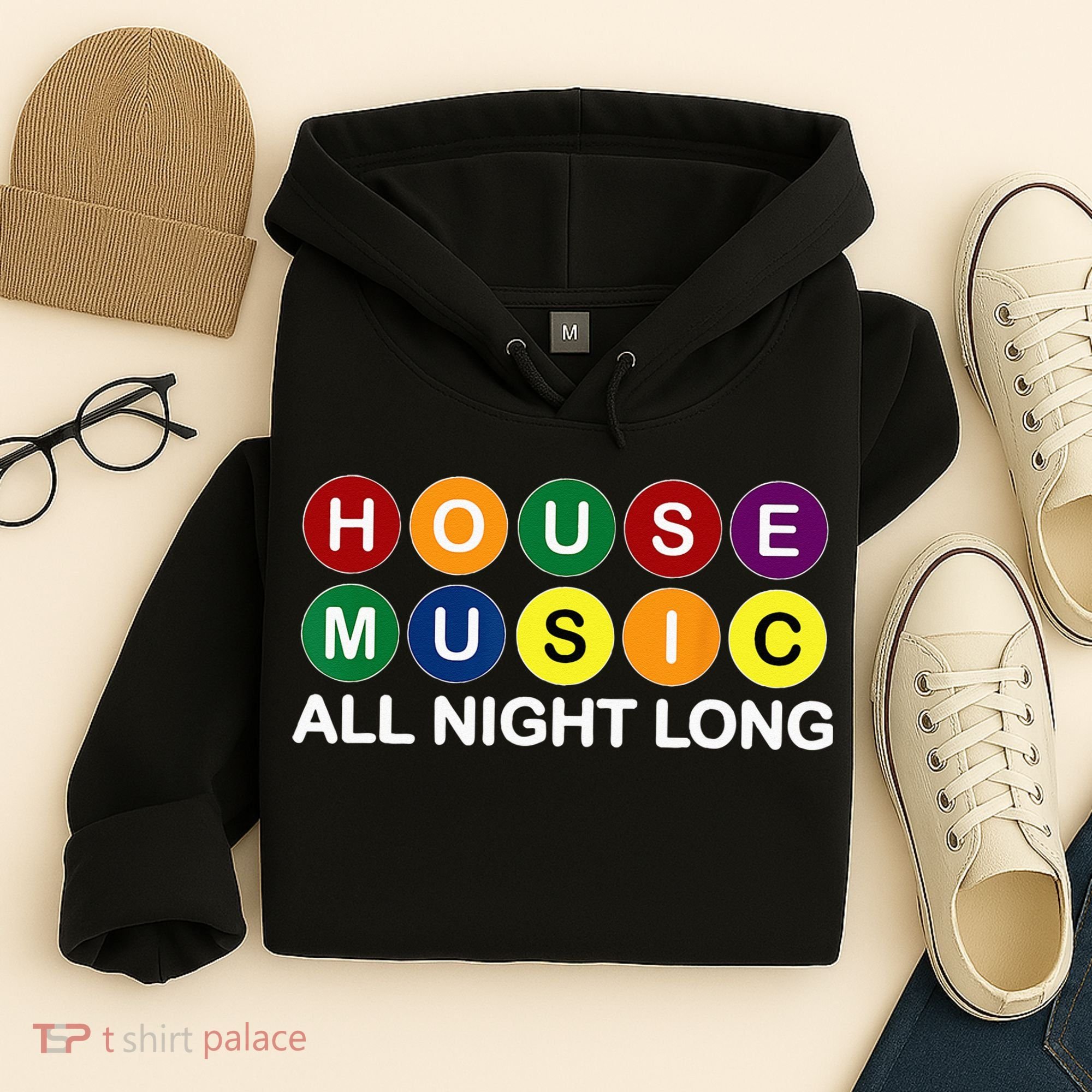 House Music All Night Long EDM DJ Hoodie