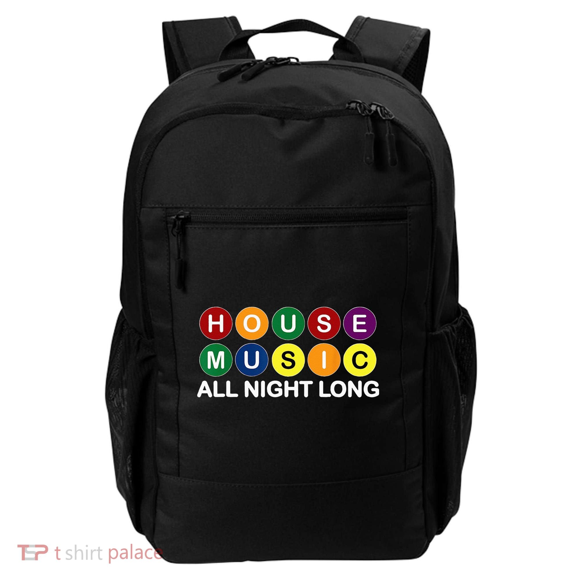 House Music All Night Long EDM DJ Backpack