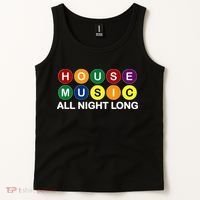 House Music All Night Long EDM DJ Tank Top thumb 2