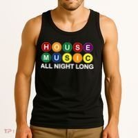 House Music All Night Long EDM DJ Tank Top thumb 3