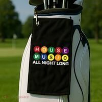 House Music All Night Long EDM DJ Golf Towel thumb 2