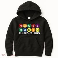 House Music All Night Long EDM DJ Kids Hoodie thumb 0