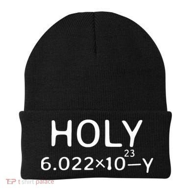 Holy Moley Avogadro Mole Carbon Funny Chemistry Beanie