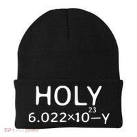 Holy Moley Avogadro Mole Carbon Funny Chemistry Beanie thumb 0