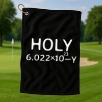 Holy Moley Avogadro Mole Carbon Funny Chemistry Golf Towel thumb 1