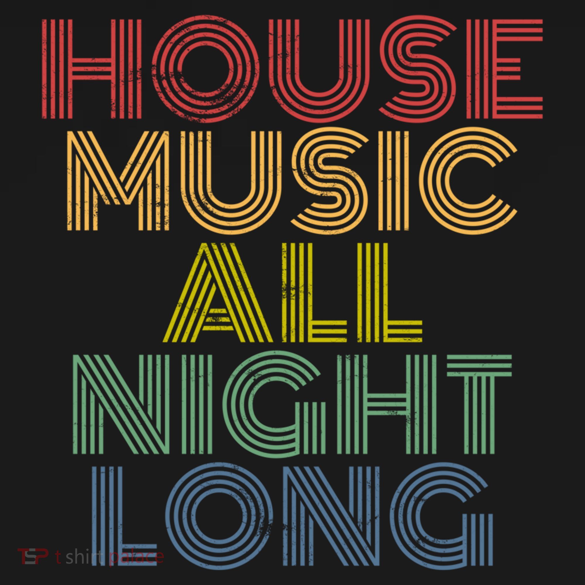 House Music All Night Long Techno Rave EDM Clubbing Women's Hoodie